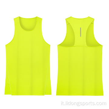 Giubbotto sportivo maschile di gilet di fitness estivo